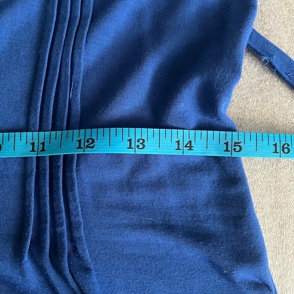 [10]VTG Together Blue Ruffled V-Neck Tiered Midi Dress - Picture 13 of 16